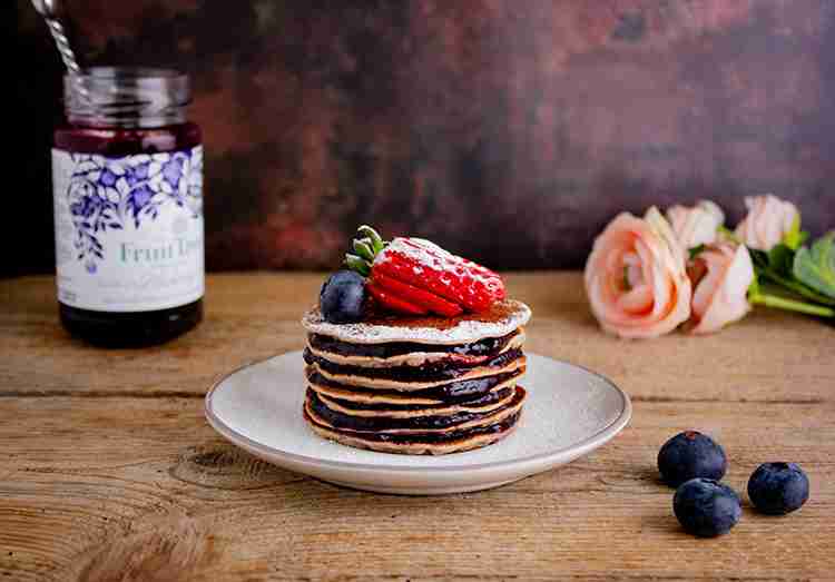 Blueberry Brownie Pancakes