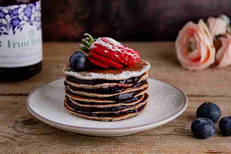 Blueberry Brownie Pancakes